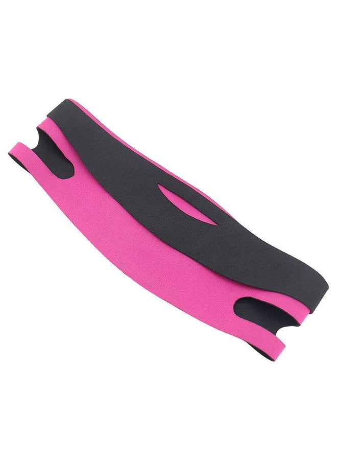 Happy D Chin Lift Band — Facial Slimming and Double Chin Reduction | Comfortable and Reusable Women's Jawline Shaping Band — Anti-Sagging and Facial Firming — Pink - Image 3